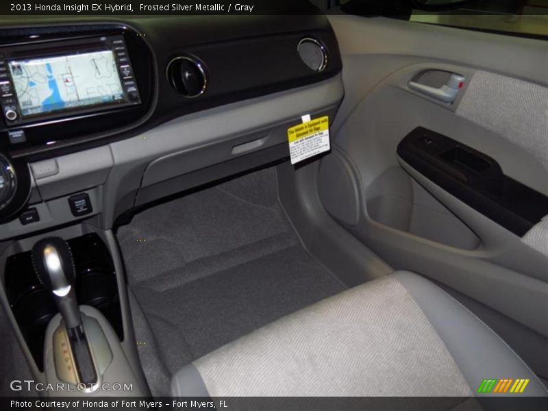 Frosted Silver Metallic / Gray 2013 Honda Insight EX Hybrid
