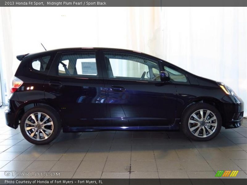 Midnight Plum Pearl / Sport Black 2013 Honda Fit Sport