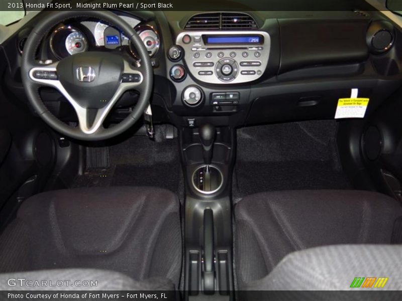 Midnight Plum Pearl / Sport Black 2013 Honda Fit Sport