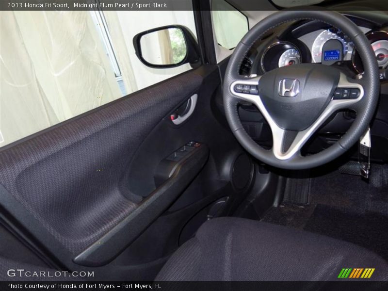 Midnight Plum Pearl / Sport Black 2013 Honda Fit Sport