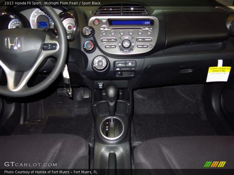 Midnight Plum Pearl / Sport Black 2013 Honda Fit Sport