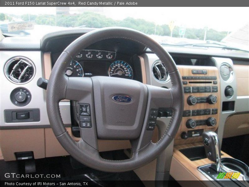 Red Candy Metallic / Pale Adobe 2011 Ford F150 Lariat SuperCrew 4x4