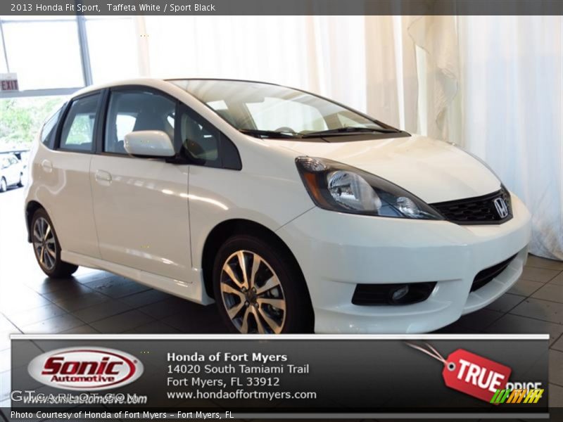 Taffeta White / Sport Black 2013 Honda Fit Sport