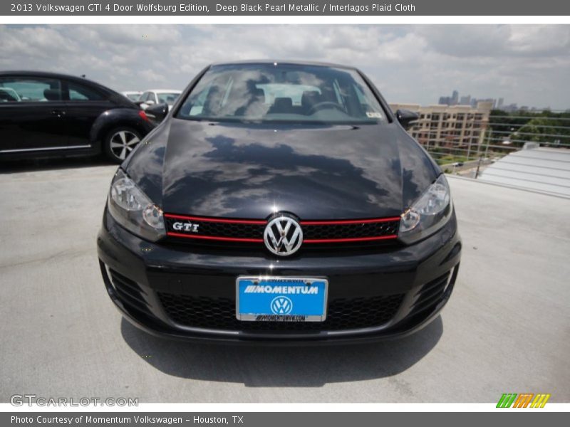 Deep Black Pearl Metallic / Interlagos Plaid Cloth 2013 Volkswagen GTI 4 Door Wolfsburg Edition