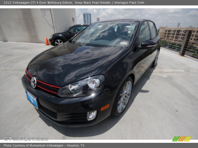 Deep Black Pearl Metallic / Interlagos Plaid Cloth 2013 Volkswagen GTI 4 Door Wolfsburg Edition