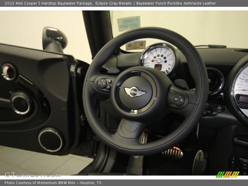 Eclipse Gray Metallic / Bayswater Punch Rocklike Anthracite Leather 2013 Mini Cooper S Hardtop Bayswater Package