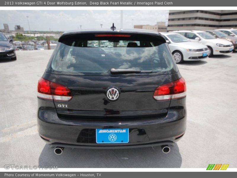 Deep Black Pearl Metallic / Interlagos Plaid Cloth 2013 Volkswagen GTI 4 Door Wolfsburg Edition