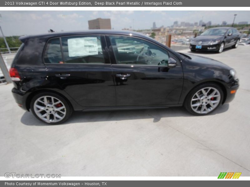 Deep Black Pearl Metallic / Interlagos Plaid Cloth 2013 Volkswagen GTI 4 Door Wolfsburg Edition