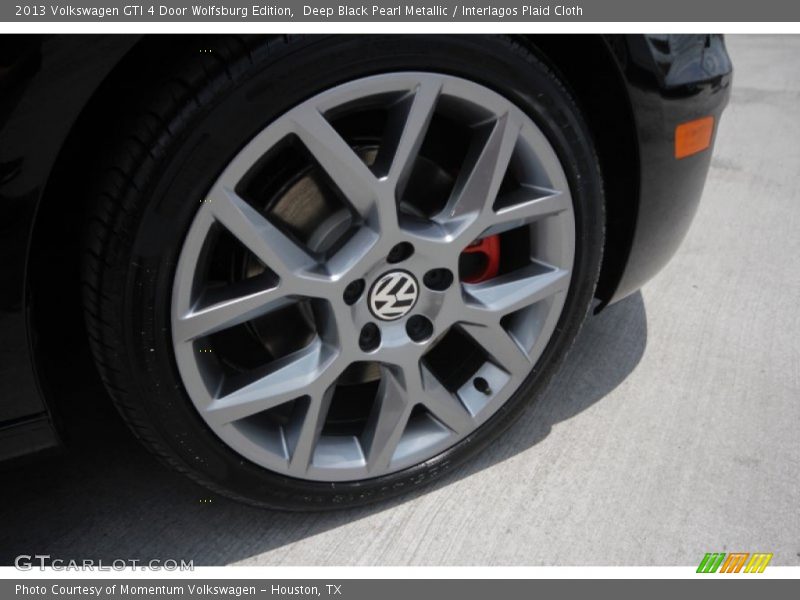 Deep Black Pearl Metallic / Interlagos Plaid Cloth 2013 Volkswagen GTI 4 Door Wolfsburg Edition