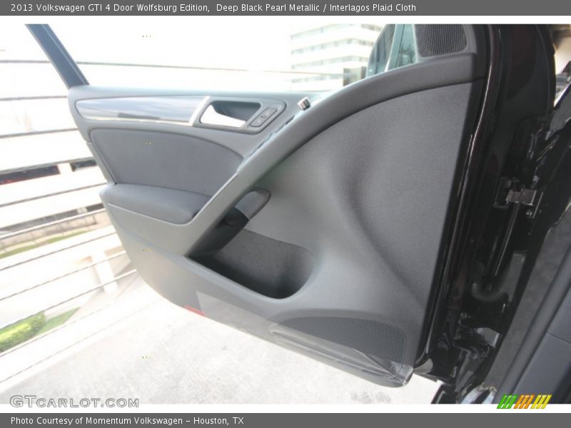 Deep Black Pearl Metallic / Interlagos Plaid Cloth 2013 Volkswagen GTI 4 Door Wolfsburg Edition