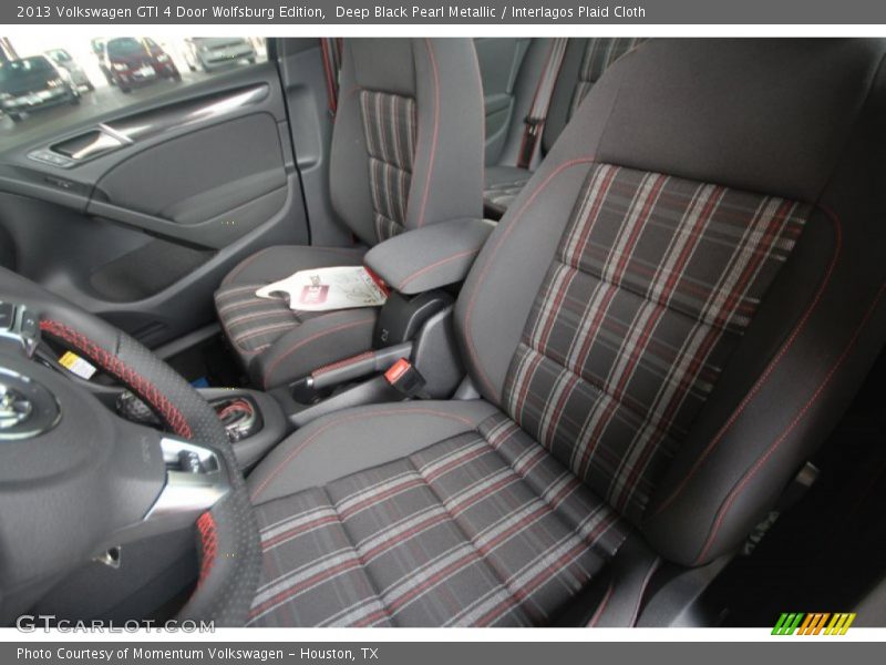 Deep Black Pearl Metallic / Interlagos Plaid Cloth 2013 Volkswagen GTI 4 Door Wolfsburg Edition