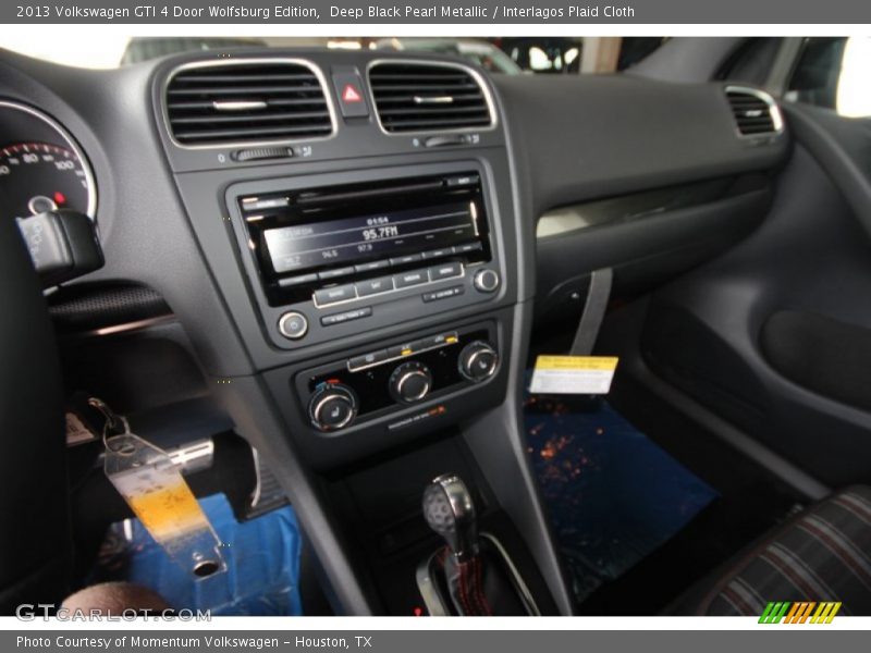 Deep Black Pearl Metallic / Interlagos Plaid Cloth 2013 Volkswagen GTI 4 Door Wolfsburg Edition