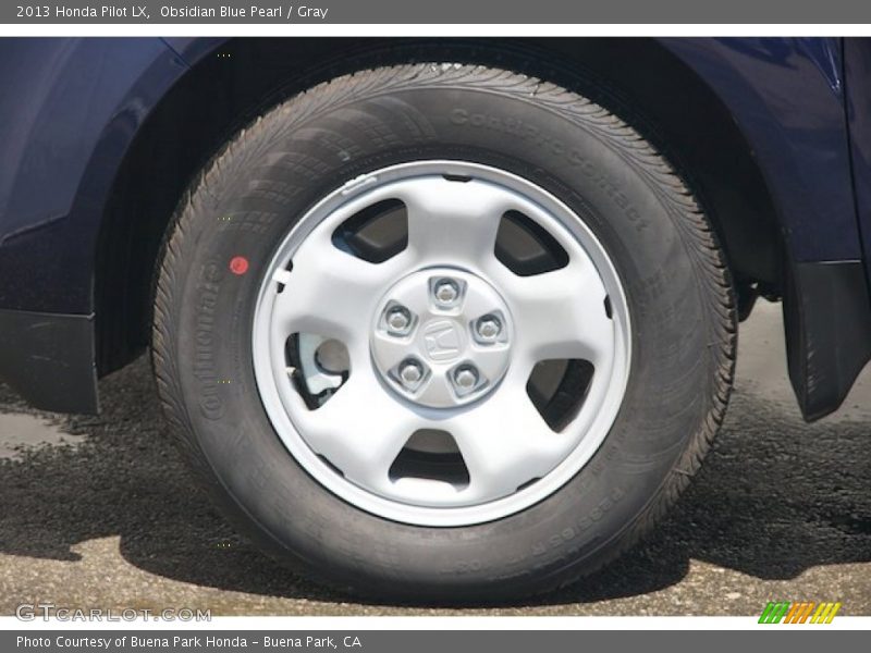 Obsidian Blue Pearl / Gray 2013 Honda Pilot LX