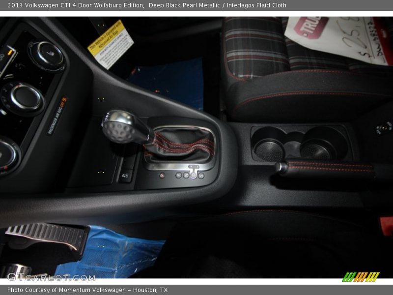 Deep Black Pearl Metallic / Interlagos Plaid Cloth 2013 Volkswagen GTI 4 Door Wolfsburg Edition