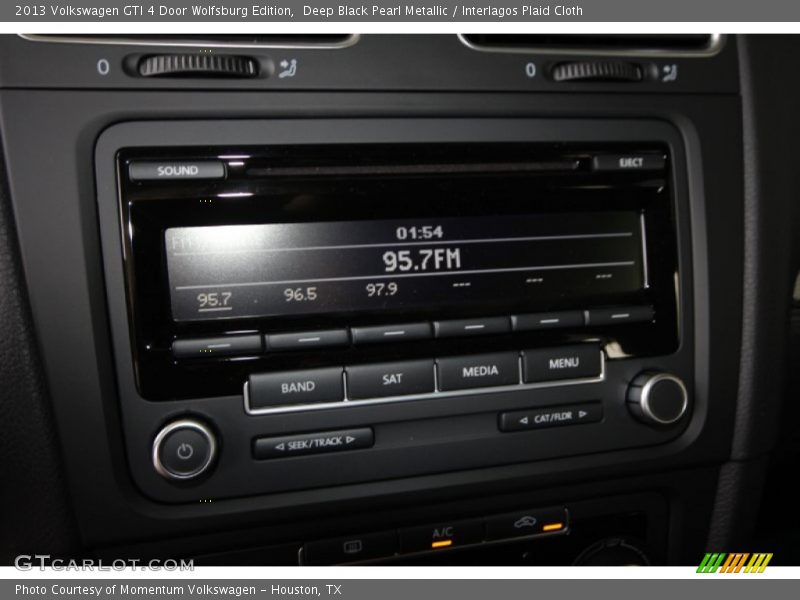 Deep Black Pearl Metallic / Interlagos Plaid Cloth 2013 Volkswagen GTI 4 Door Wolfsburg Edition