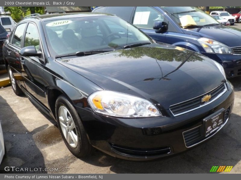 Black / Gray 2009 Chevrolet Impala LS