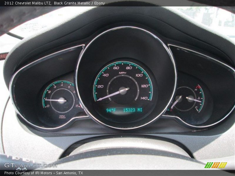 Black Granite Metallic / Ebony 2012 Chevrolet Malibu LTZ
