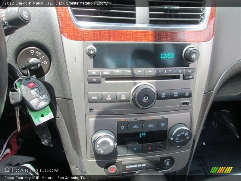 Black Granite Metallic / Ebony 2012 Chevrolet Malibu LTZ