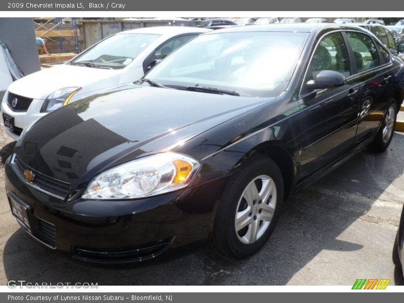 Black / Gray 2009 Chevrolet Impala LS