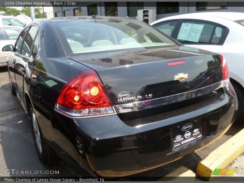 Black / Gray 2009 Chevrolet Impala LS