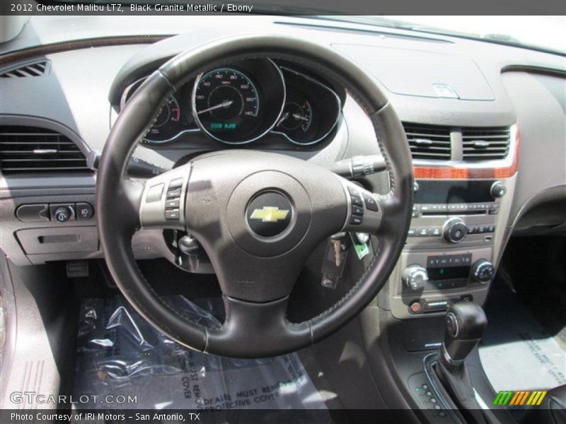 Black Granite Metallic / Ebony 2012 Chevrolet Malibu LTZ