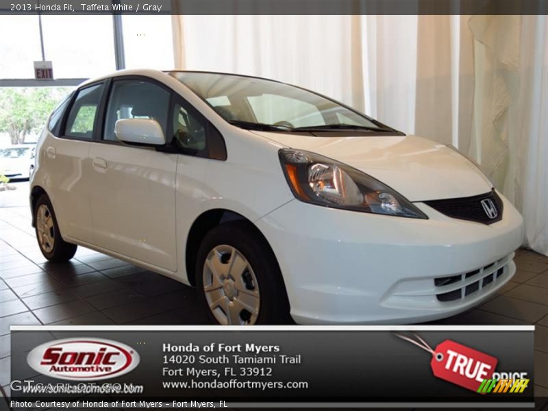 Taffeta White / Gray 2013 Honda Fit
