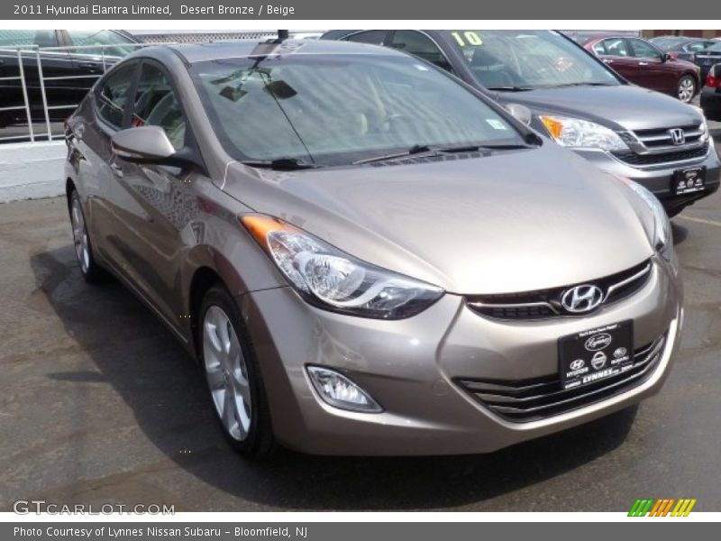 Desert Bronze / Beige 2011 Hyundai Elantra Limited