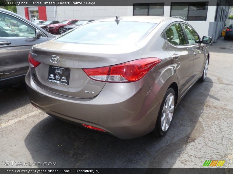 Desert Bronze / Beige 2011 Hyundai Elantra Limited