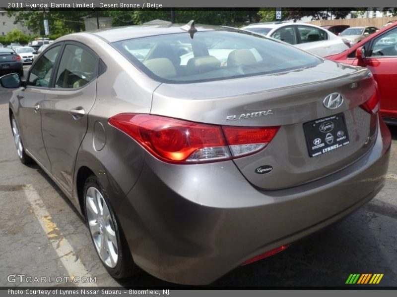 Desert Bronze / Beige 2011 Hyundai Elantra Limited