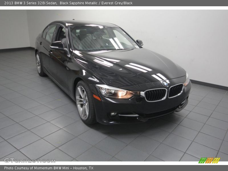Black Sapphire Metallic / Everest Grey/Black 2013 BMW 3 Series 328i Sedan