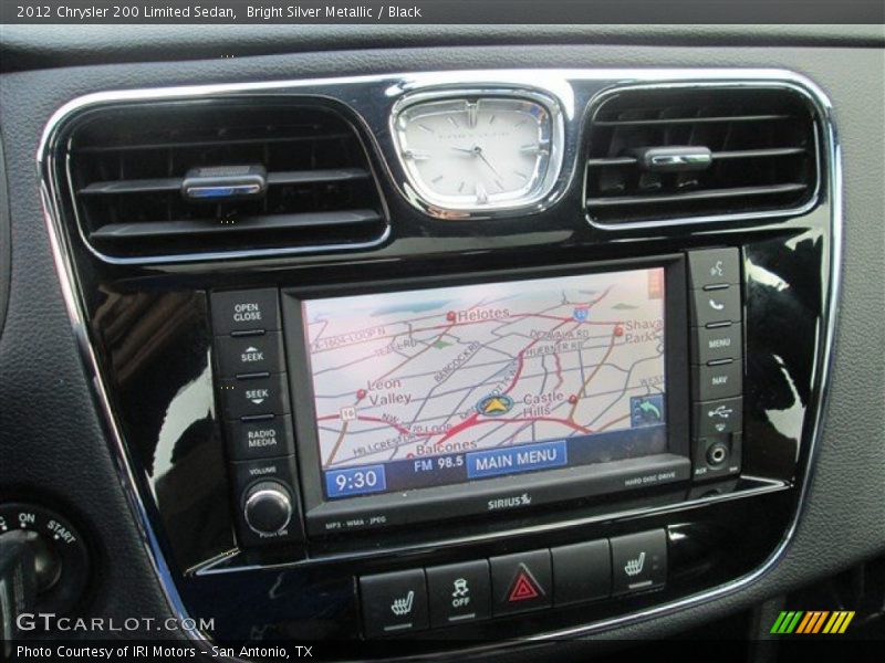 Bright Silver Metallic / Black 2012 Chrysler 200 Limited Sedan