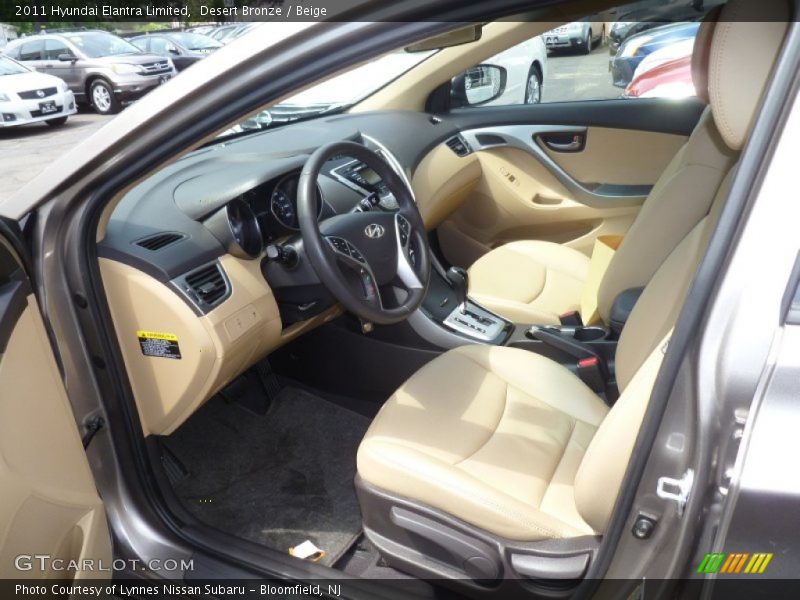 Desert Bronze / Beige 2011 Hyundai Elantra Limited
