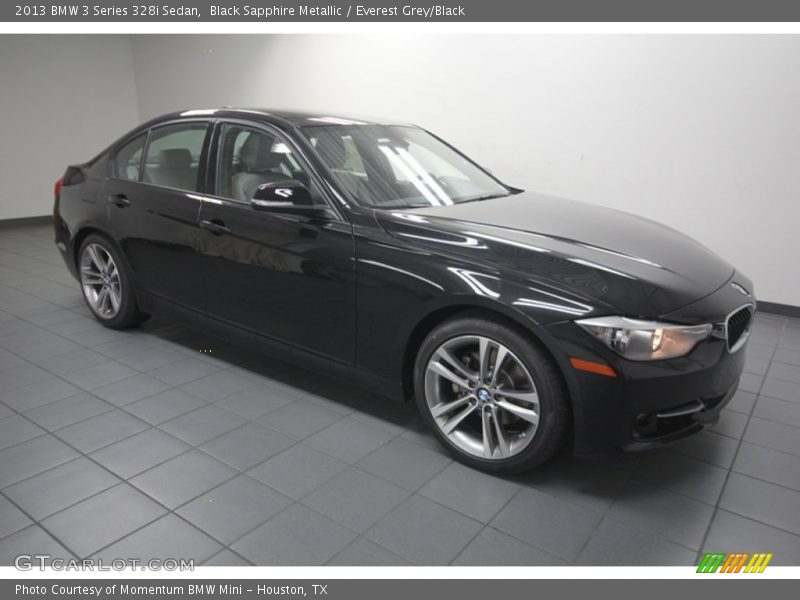 Black Sapphire Metallic / Everest Grey/Black 2013 BMW 3 Series 328i Sedan