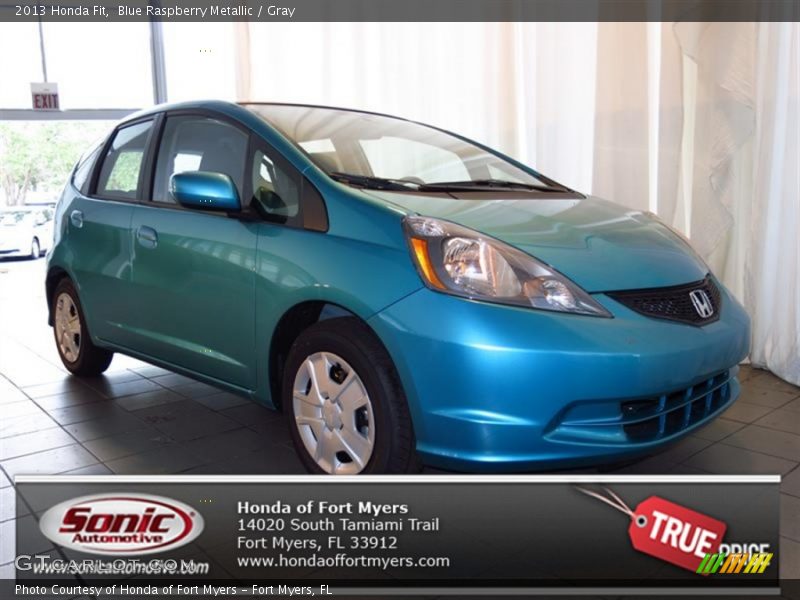 Blue Raspberry Metallic / Gray 2013 Honda Fit