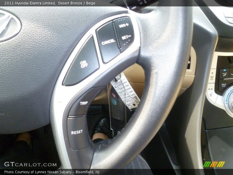 Desert Bronze / Beige 2011 Hyundai Elantra Limited
