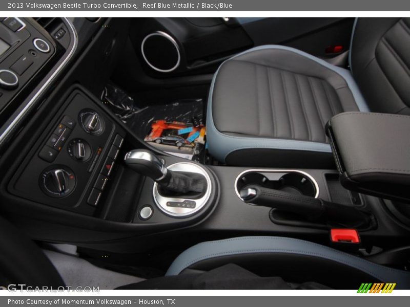 Reef Blue Metallic / Black/Blue 2013 Volkswagen Beetle Turbo Convertible
