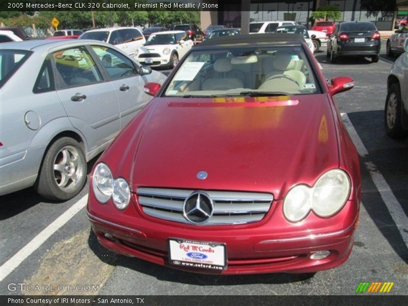 Firemist Red Metallic / Stone 2005 Mercedes-Benz CLK 320 Cabriolet
