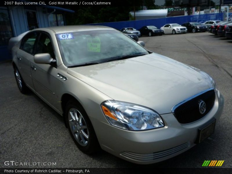 Gold Mist Metallic / Cocoa/Cashmere 2007 Buick Lucerne CXL