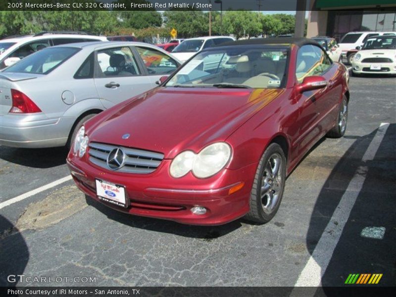 Firemist Red Metallic / Stone 2005 Mercedes-Benz CLK 320 Cabriolet