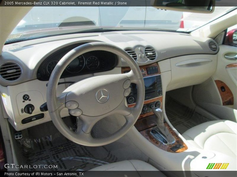 Firemist Red Metallic / Stone 2005 Mercedes-Benz CLK 320 Cabriolet