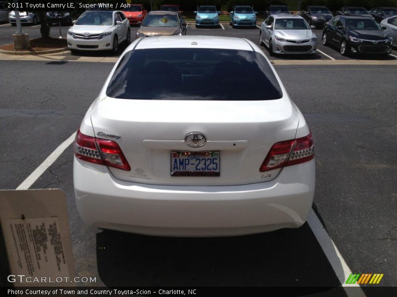 Super White / Ash 2011 Toyota Camry LE