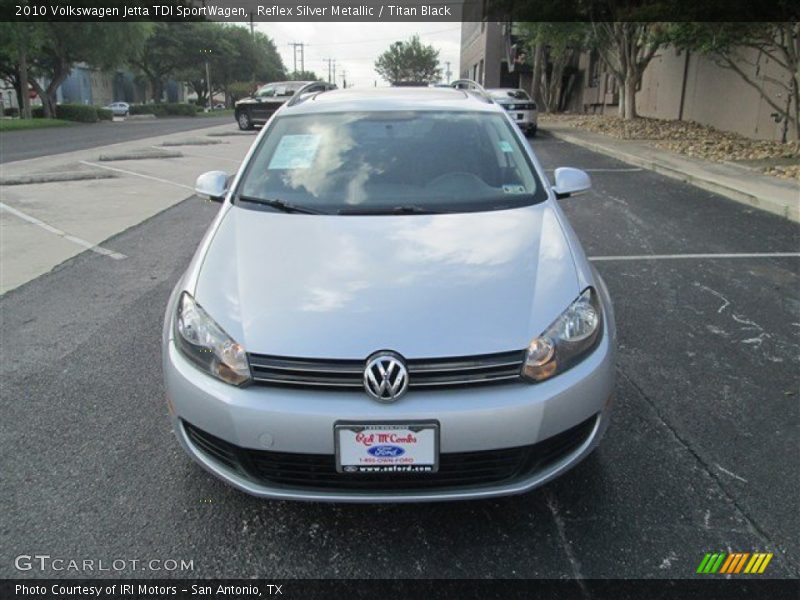 Reflex Silver Metallic / Titan Black 2010 Volkswagen Jetta TDI SportWagen