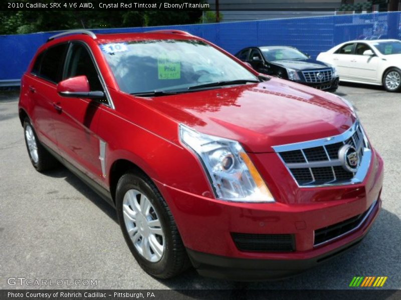 Crystal Red Tintcoat / Ebony/Titanium 2010 Cadillac SRX 4 V6 AWD