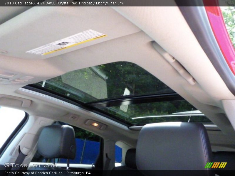 Crystal Red Tintcoat / Ebony/Titanium 2010 Cadillac SRX 4 V6 AWD