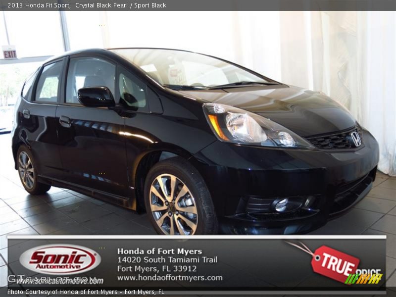 Crystal Black Pearl / Sport Black 2013 Honda Fit Sport