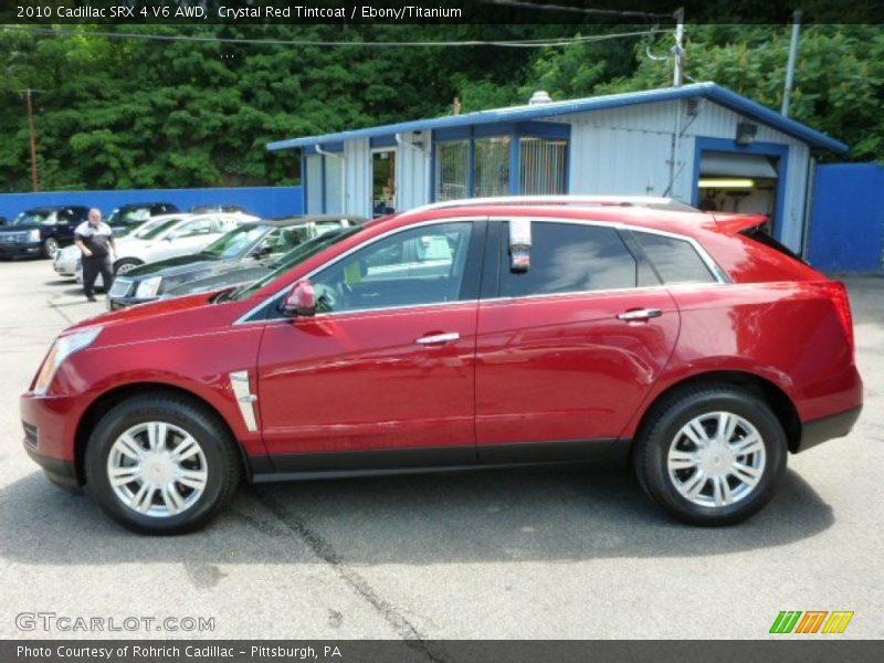 Crystal Red Tintcoat / Ebony/Titanium 2010 Cadillac SRX 4 V6 AWD