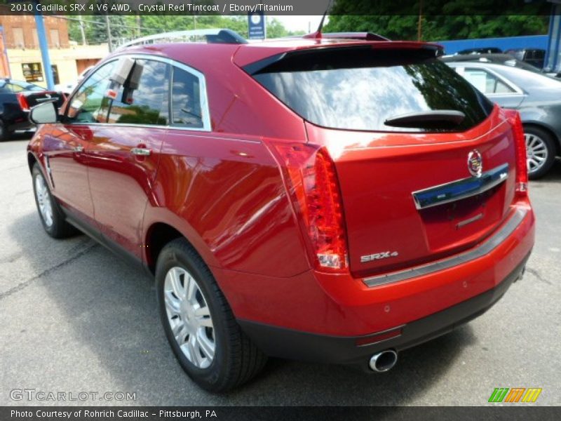 Crystal Red Tintcoat / Ebony/Titanium 2010 Cadillac SRX 4 V6 AWD