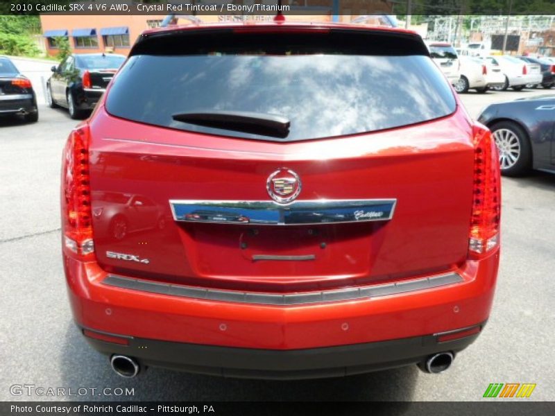 Crystal Red Tintcoat / Ebony/Titanium 2010 Cadillac SRX 4 V6 AWD