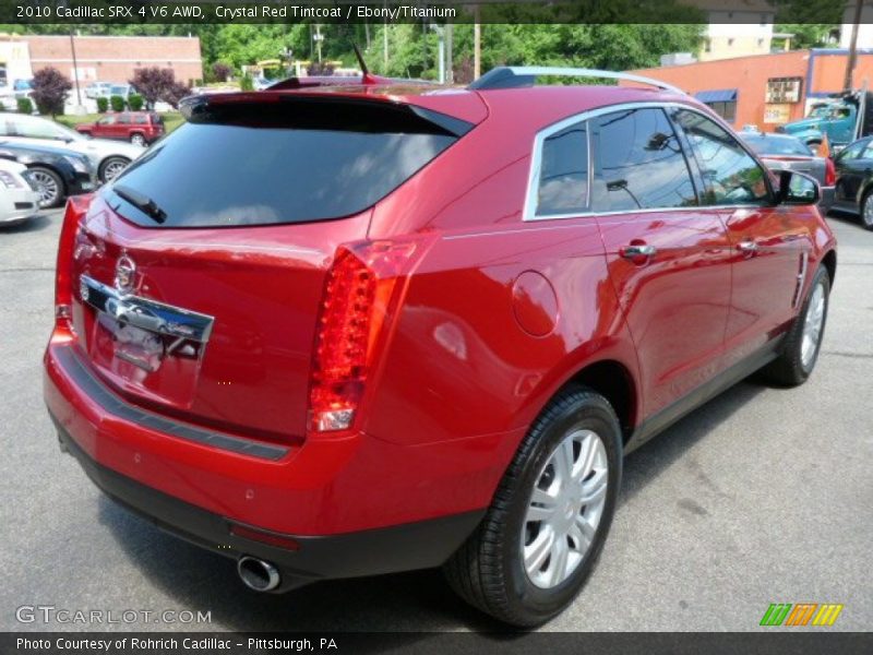 Crystal Red Tintcoat / Ebony/Titanium 2010 Cadillac SRX 4 V6 AWD
