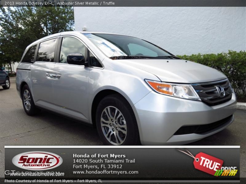 Alabaster Silver Metallic / Truffle 2013 Honda Odyssey EX-L